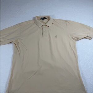 Ralph Lauren Men’s Cream Short-Sleeve Polo Shirt